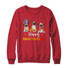 Happy Hallothanksmas Cute Pug Xmas Thanksgiving Halloween Shirt & Sweatshirt | siriusteestore