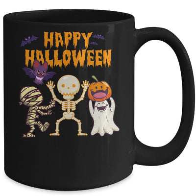 Happy Halloween Skeleton Pumpkin Ghost Cute Kids Boys Girls Mug | siriusteestore