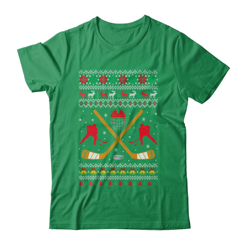 Happy Hockeydays Ugly Christmas Xmas Hockey Men Boys Kids Shirt & Sweatshirt | siriusteestore