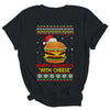 Happy Holidays With Cheese Christmas Cheeseburger Gift Shirt & Sweatshirt | siriusteestore