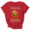 Happy Holidays With Cheese Christmas Cheeseburger Gift Shirt & Sweatshirt | siriusteestore
