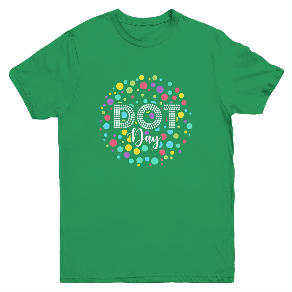 Happy International Dot Day 2022 September 15th Polka Dot Youth Shirt | siriusteestore