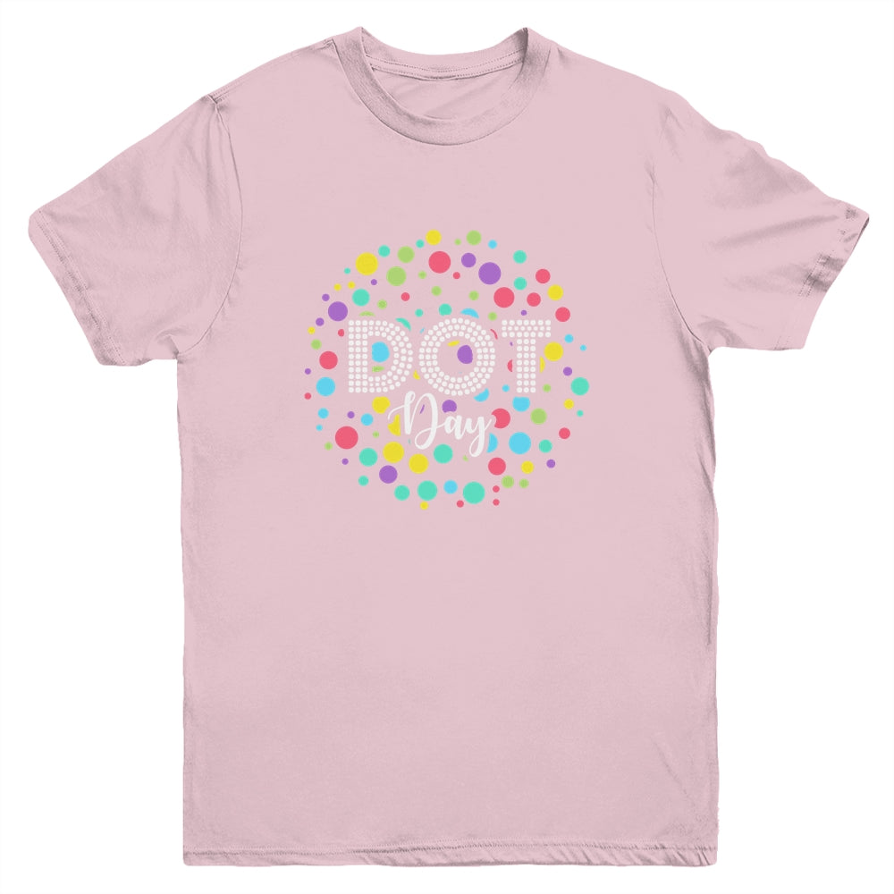 Happy International Dot Day 2022 September 15th Polka Dot Youth Shirt | siriusteestore