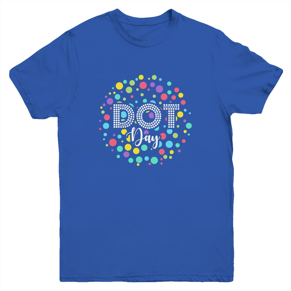 Happy International Dot Day 2022 September 15th Polka Dot Youth Shirt | siriusteestore