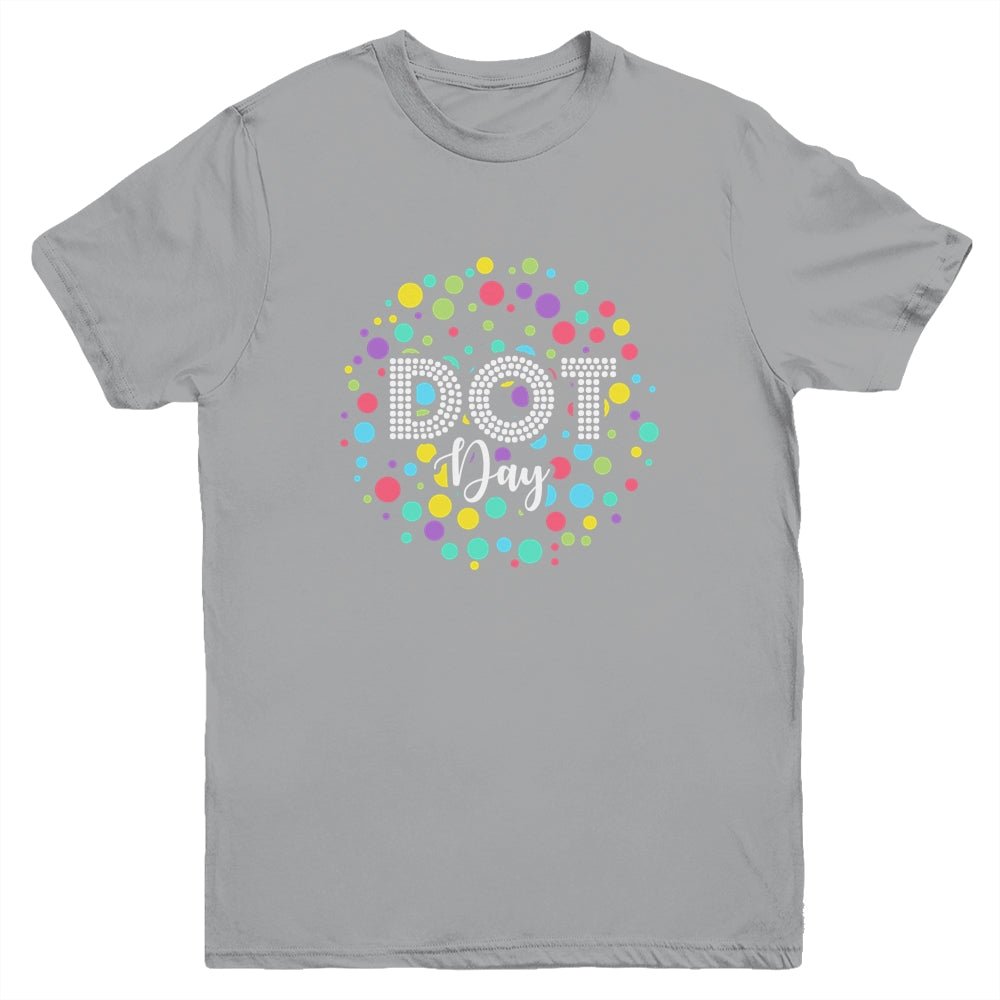 Happy International Dot Day 2022 September 15th Polka Dot Youth Shirt | siriusteestore