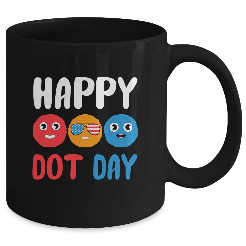 Happy International Dot Day Cute Colorful Dots Kids Mug | siriusteestore