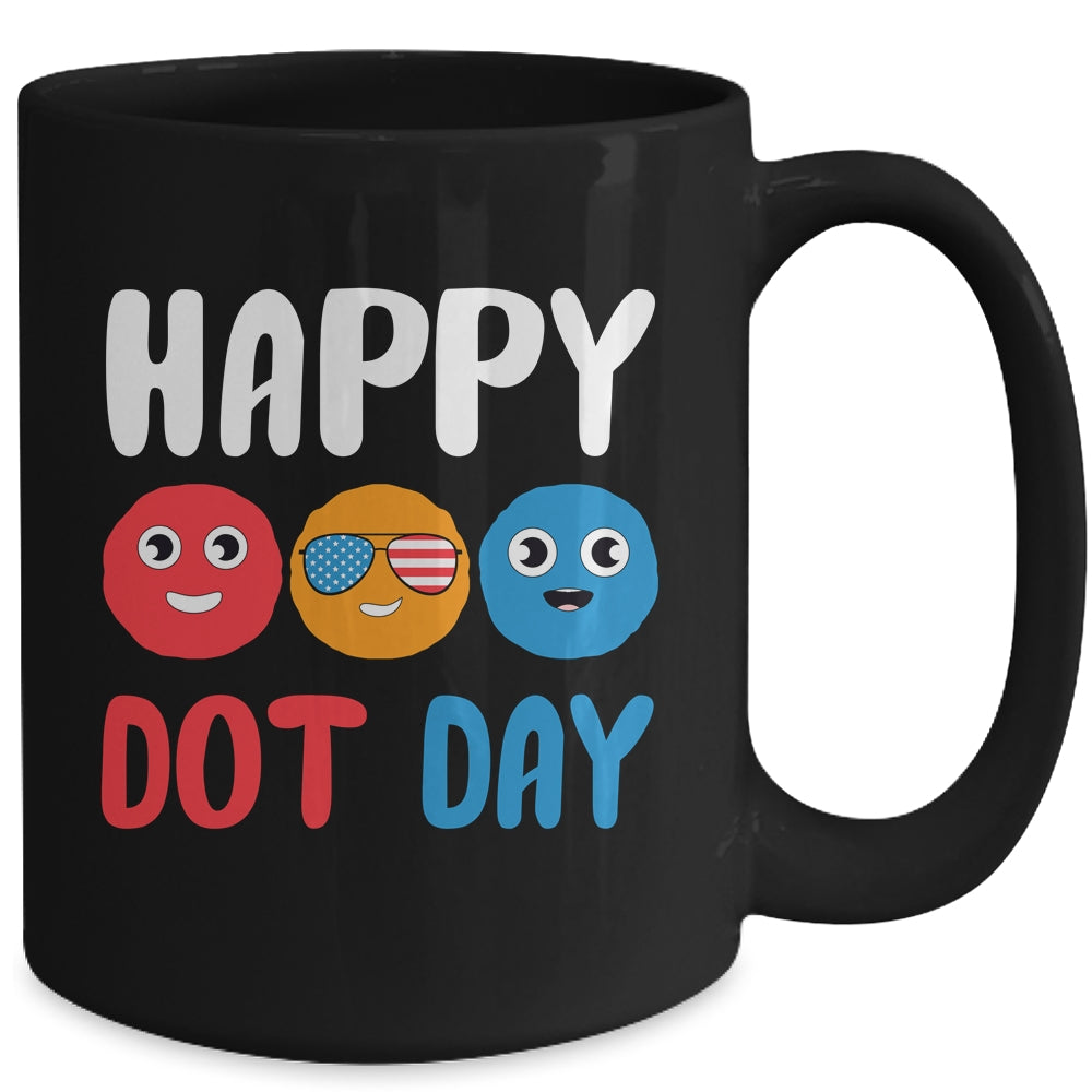 Happy International Dot Day Cute Colorful Dots Kids Mug | siriusteestore
