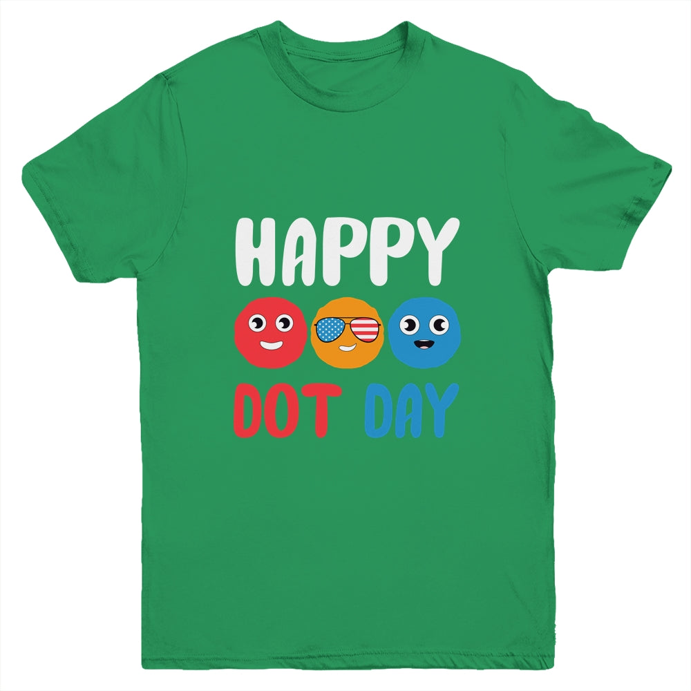 Happy International Dot Day Cute Colorful Dots Kids Youth Shirt | siriusteestore