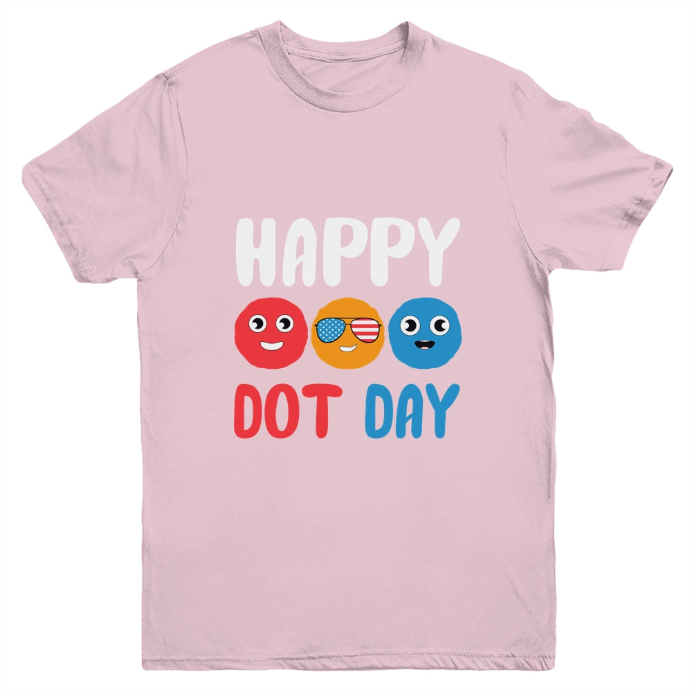 Happy International Dot Day Cute Colorful Dots Kids Youth Shirt | siriusteestore
