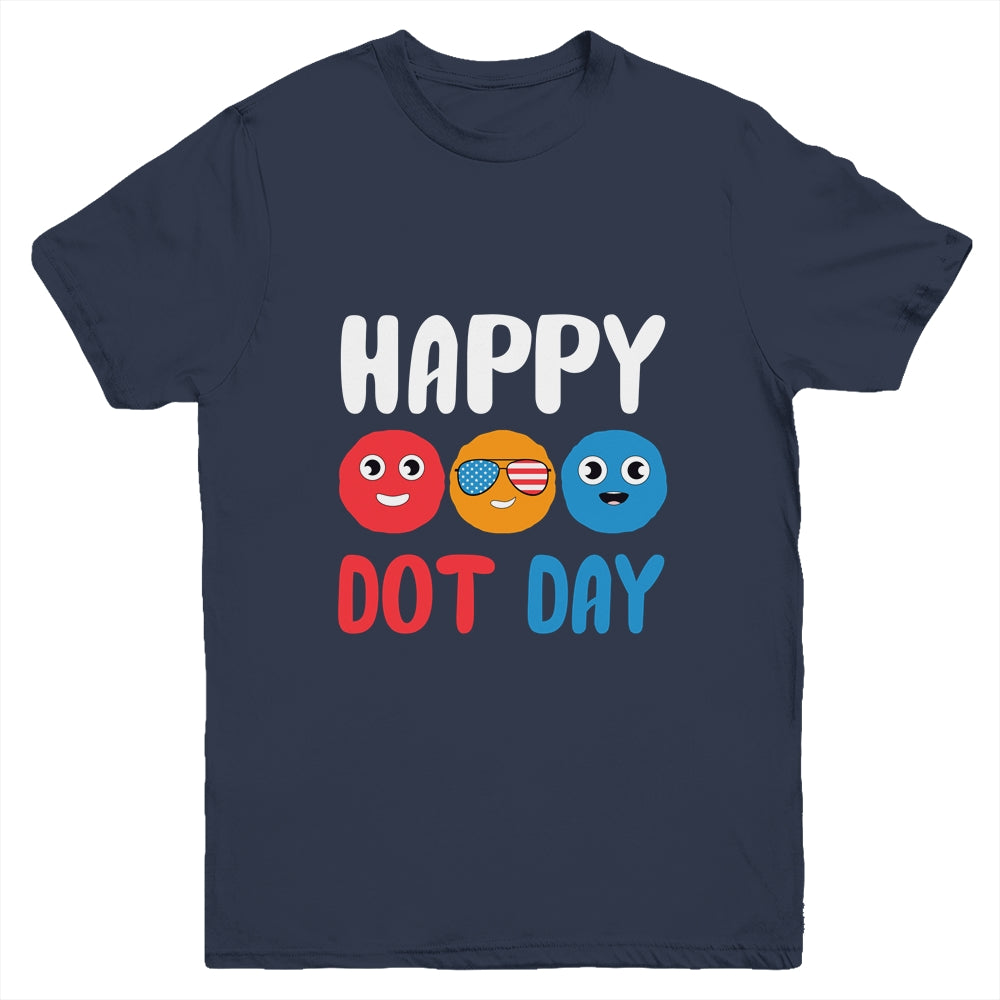 Happy International Dot Day Cute Colorful Dots Kids Youth Shirt | siriusteestore