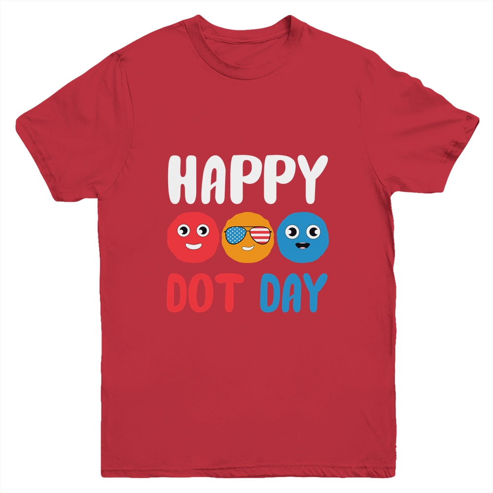 Happy International Dot Day Cute Colorful Dots Kids Youth Shirt | siriusteestore