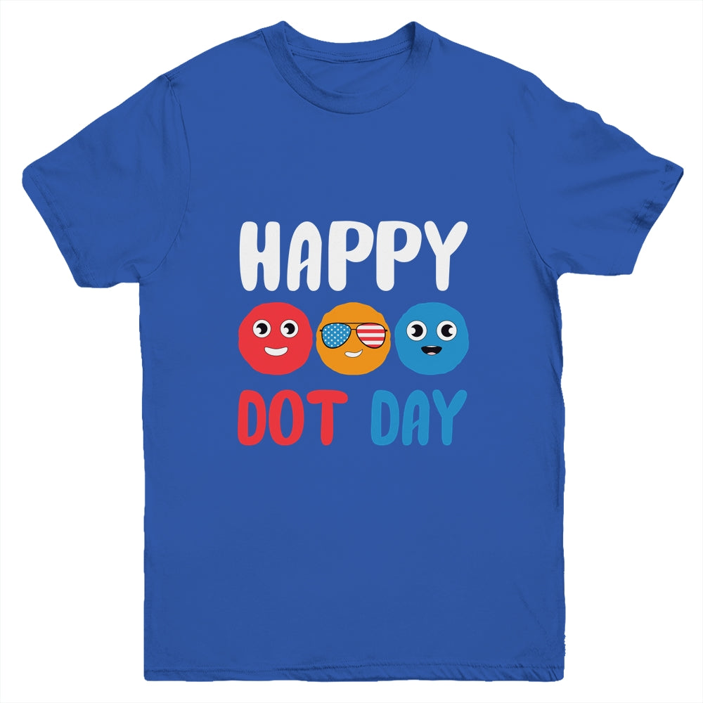 Happy International Dot Day Cute Colorful Dots Kids Youth Shirt | siriusteestore
