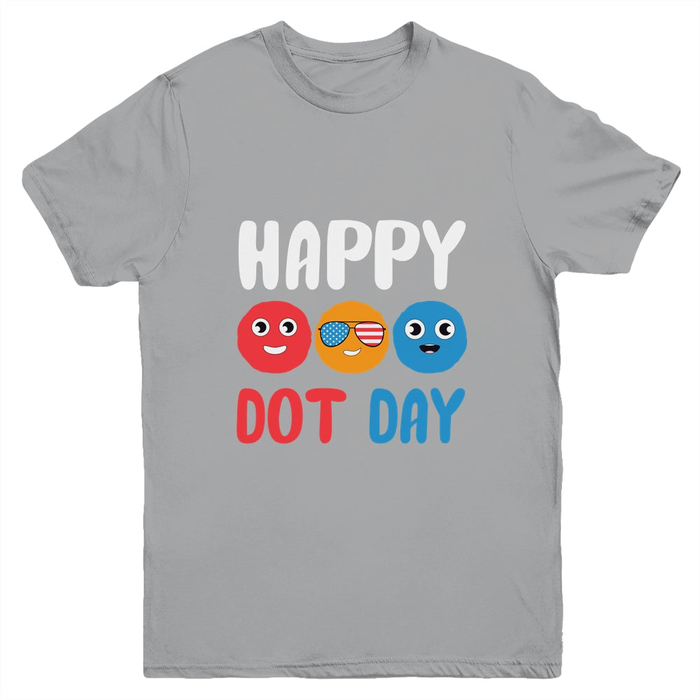 Happy International Dot Day Cute Colorful Dots Kids Youth Shirt | siriusteestore