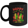 Happy Juneteenth Day Black Freedom African Mug | siriusteestore