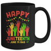 Happy Juneteenth Day Black Freedom African Mug | siriusteestore