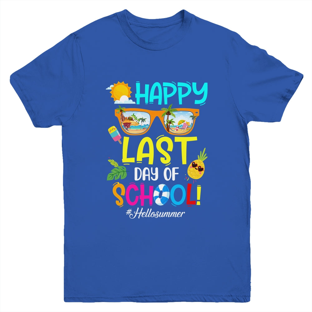Happy Last Day Of School Hello Summer Break Youth Shirt | siriusteestore