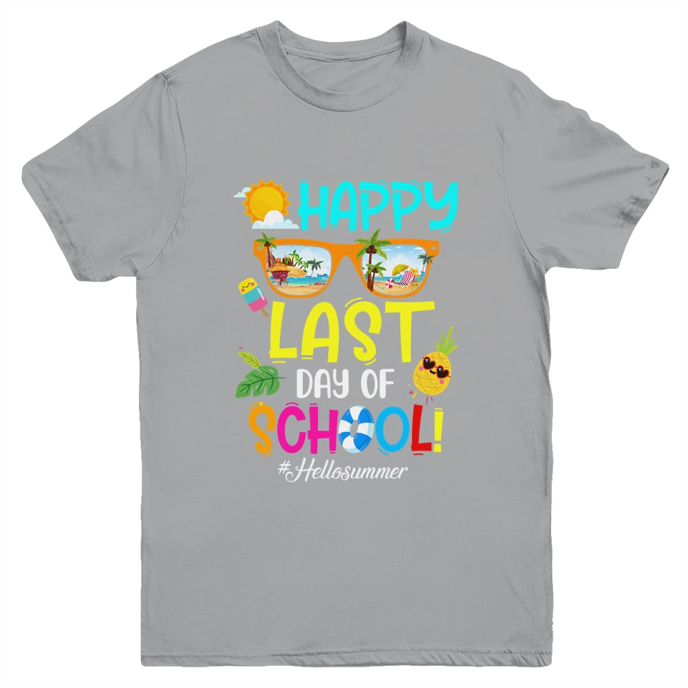 Happy Last Day Of School Hello Summer Break Youth Shirt | siriusteestore