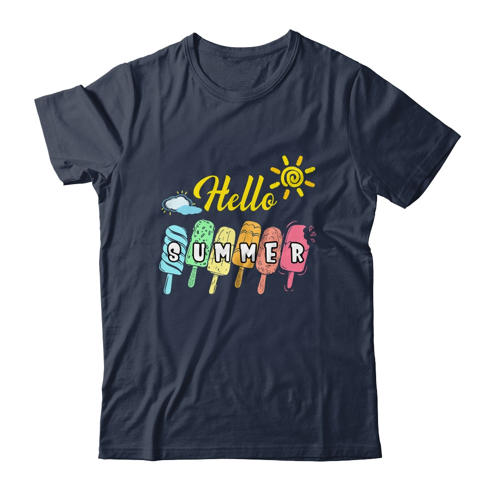 Happy Last Day Of School Hello Summer Ice Cream Lover Shirt & Tank Top | siriusteestore