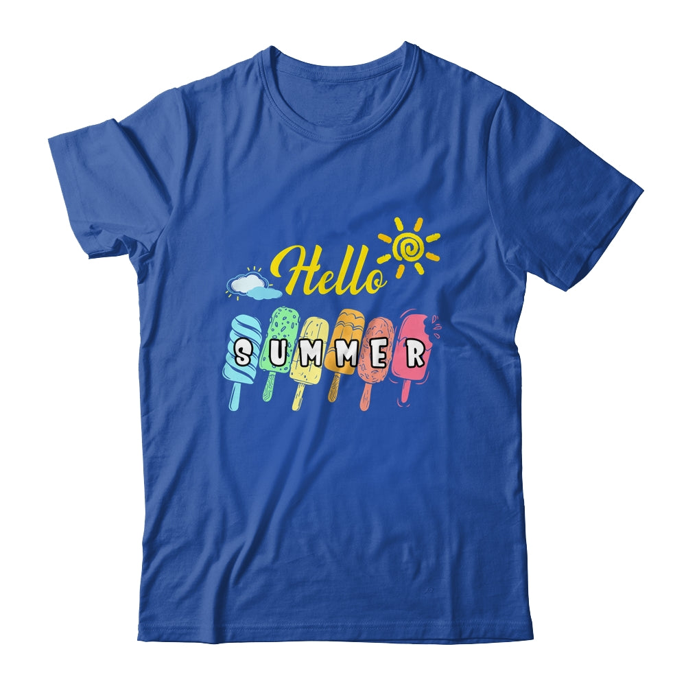 Happy Last Day Of School Hello Summer Ice Cream Lover Shirt & Tank Top | siriusteestore
