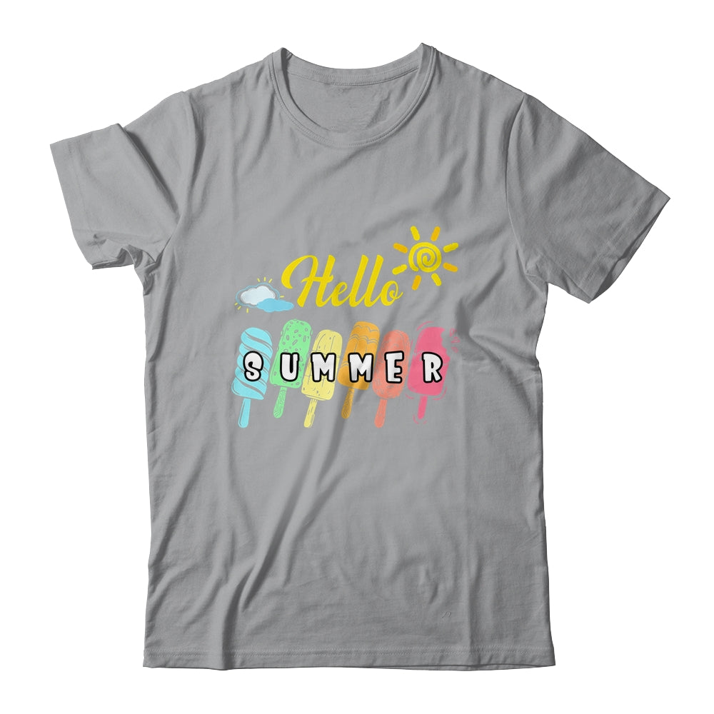Happy Last Day Of School Hello Summer Ice Cream Lover Shirt & Tank Top | siriusteestore