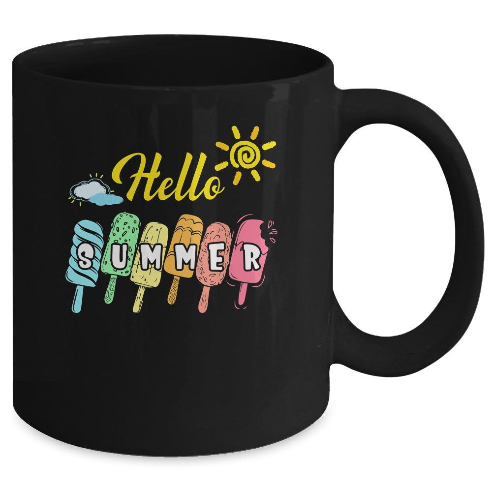 Happy Last Day Of School Hello Summer Ice Cream Lover Mug | siriusteestore
