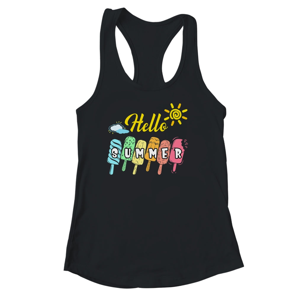 Happy Last Day Of School Hello Summer Ice Cream Lover Shirt & Tank Top | siriusteestore