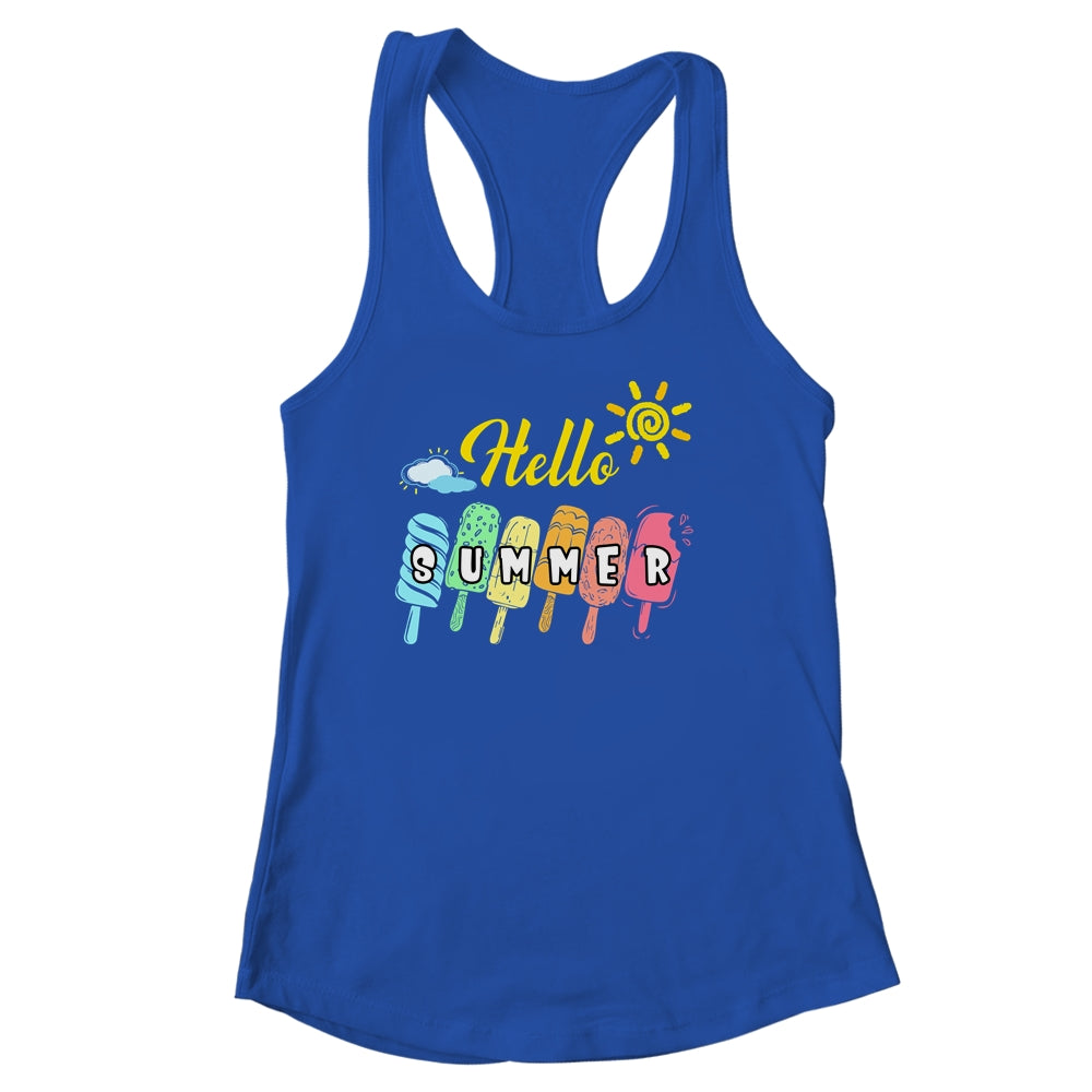 Happy Last Day Of School Hello Summer Ice Cream Lover Shirt & Tank Top | siriusteestore
