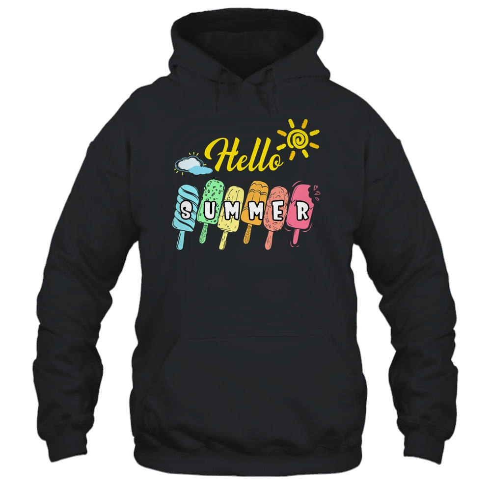 Happy Last Day Of School Hello Summer Ice Cream Lover Shirt & Tank Top | siriusteestore