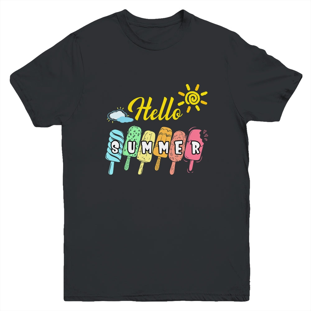 Happy Last Day Of School Hello Summer Ice Cream Lover Youth Shirt | siriusteestore