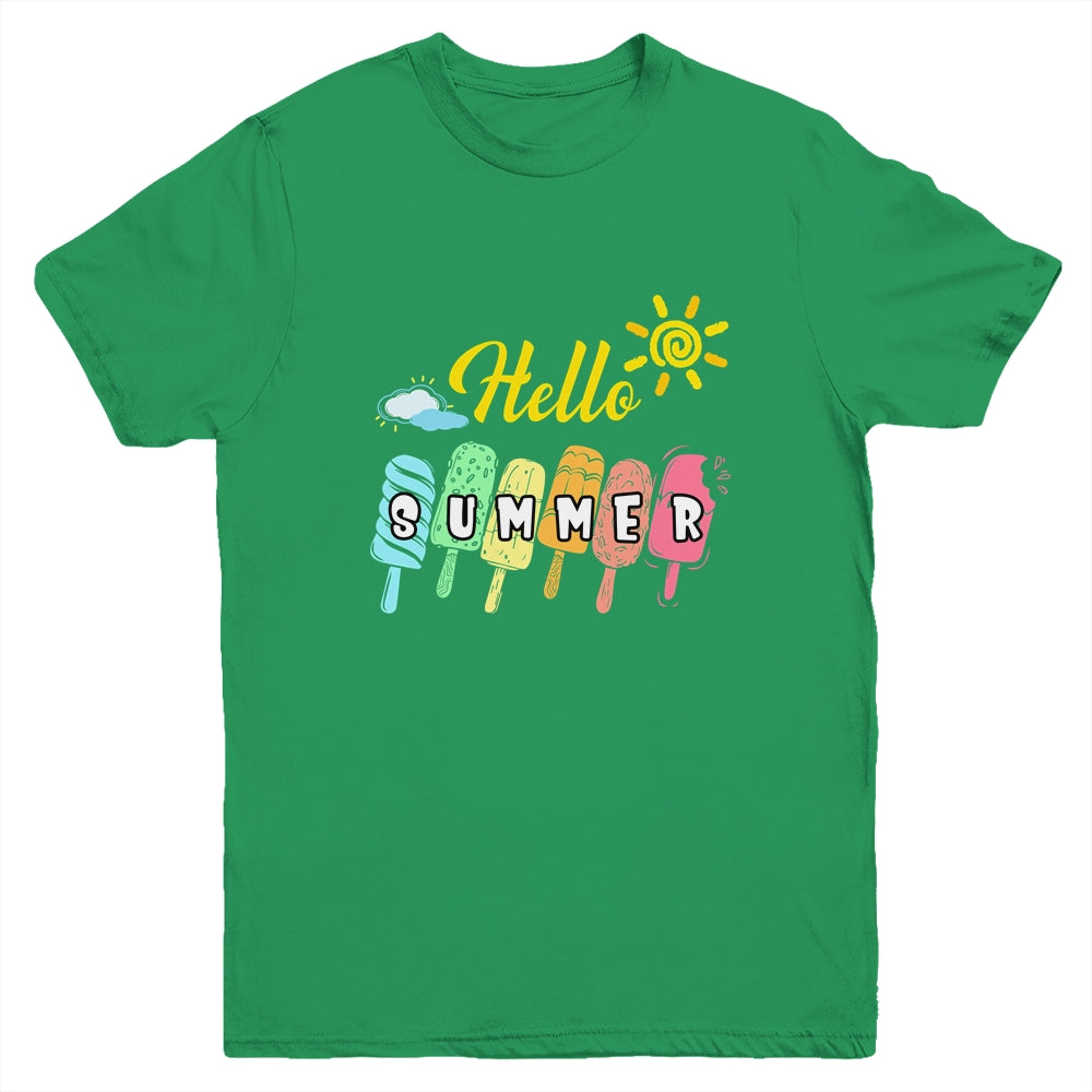 Happy Last Day Of School Hello Summer Ice Cream Lover Youth Shirt | siriusteestore