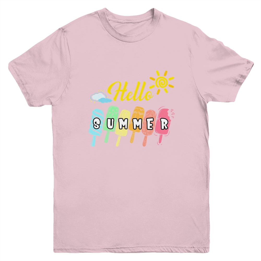 Happy Last Day Of School Hello Summer Ice Cream Lover Youth Shirt | siriusteestore
