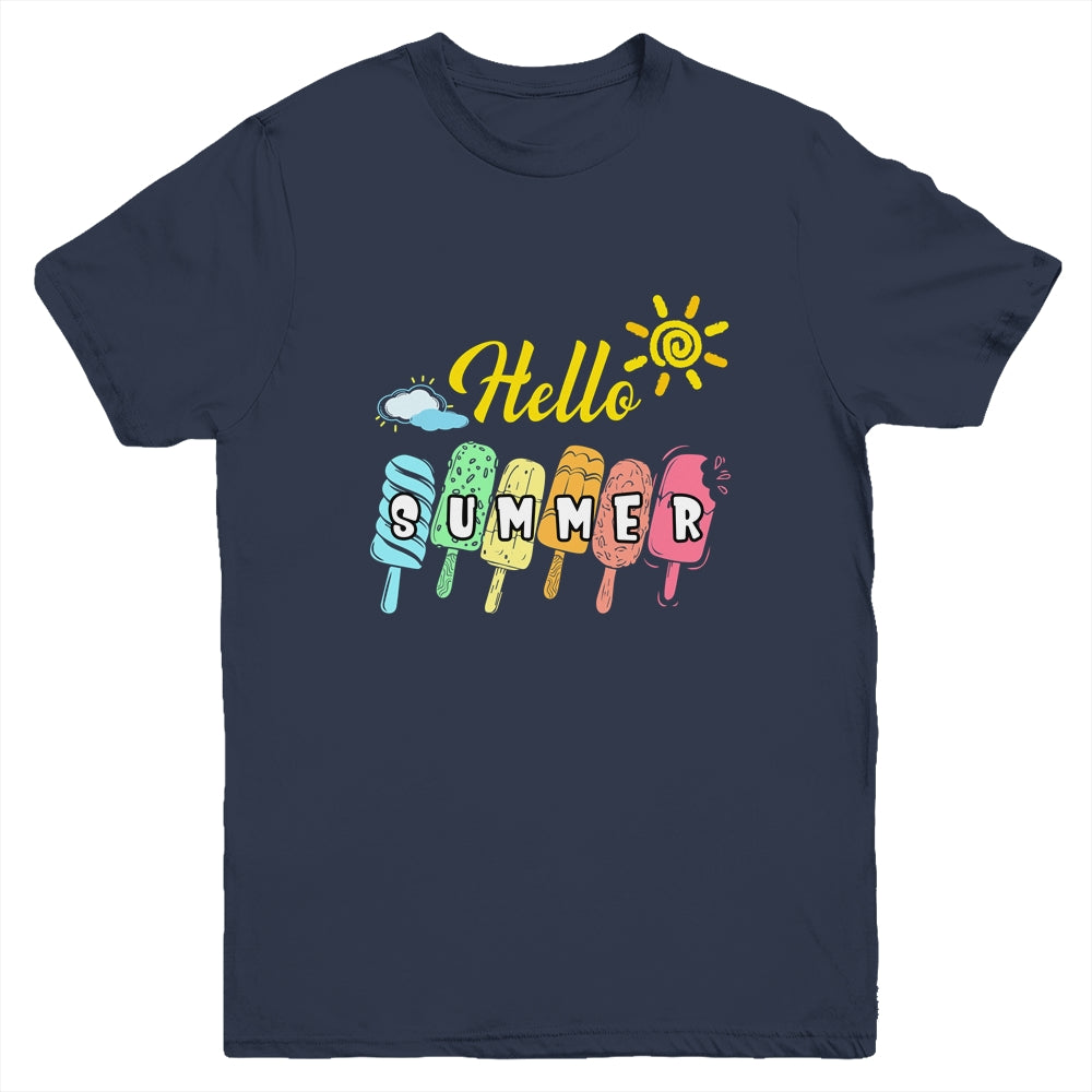 Happy Last Day Of School Hello Summer Ice Cream Lover Youth Shirt | siriusteestore