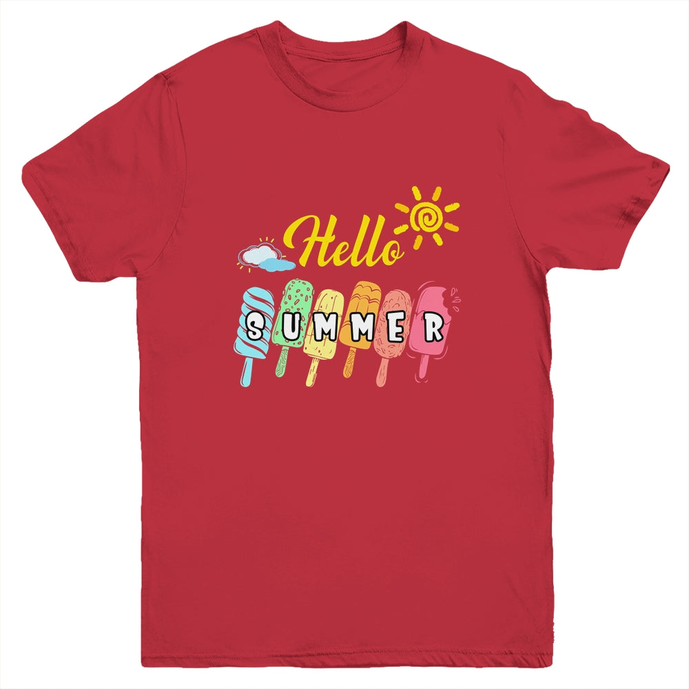 Happy Last Day Of School Hello Summer Ice Cream Lover Youth Shirt | siriusteestore