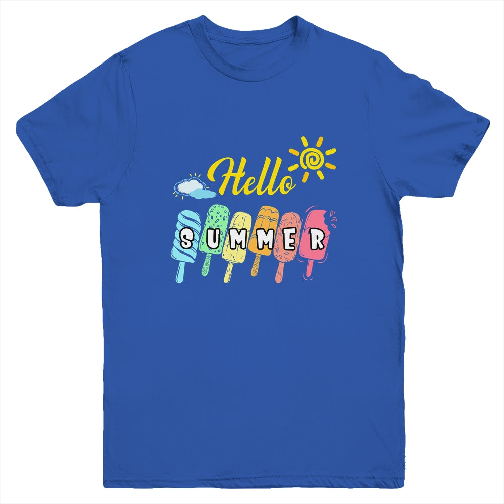 Happy Last Day Of School Hello Summer Ice Cream Lover Youth Shirt | siriusteestore