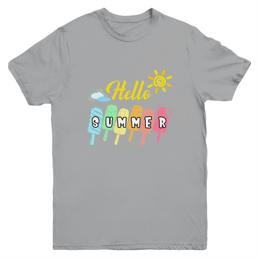 Happy Last Day Of School Hello Summer Ice Cream Lover Youth Shirt | siriusteestore