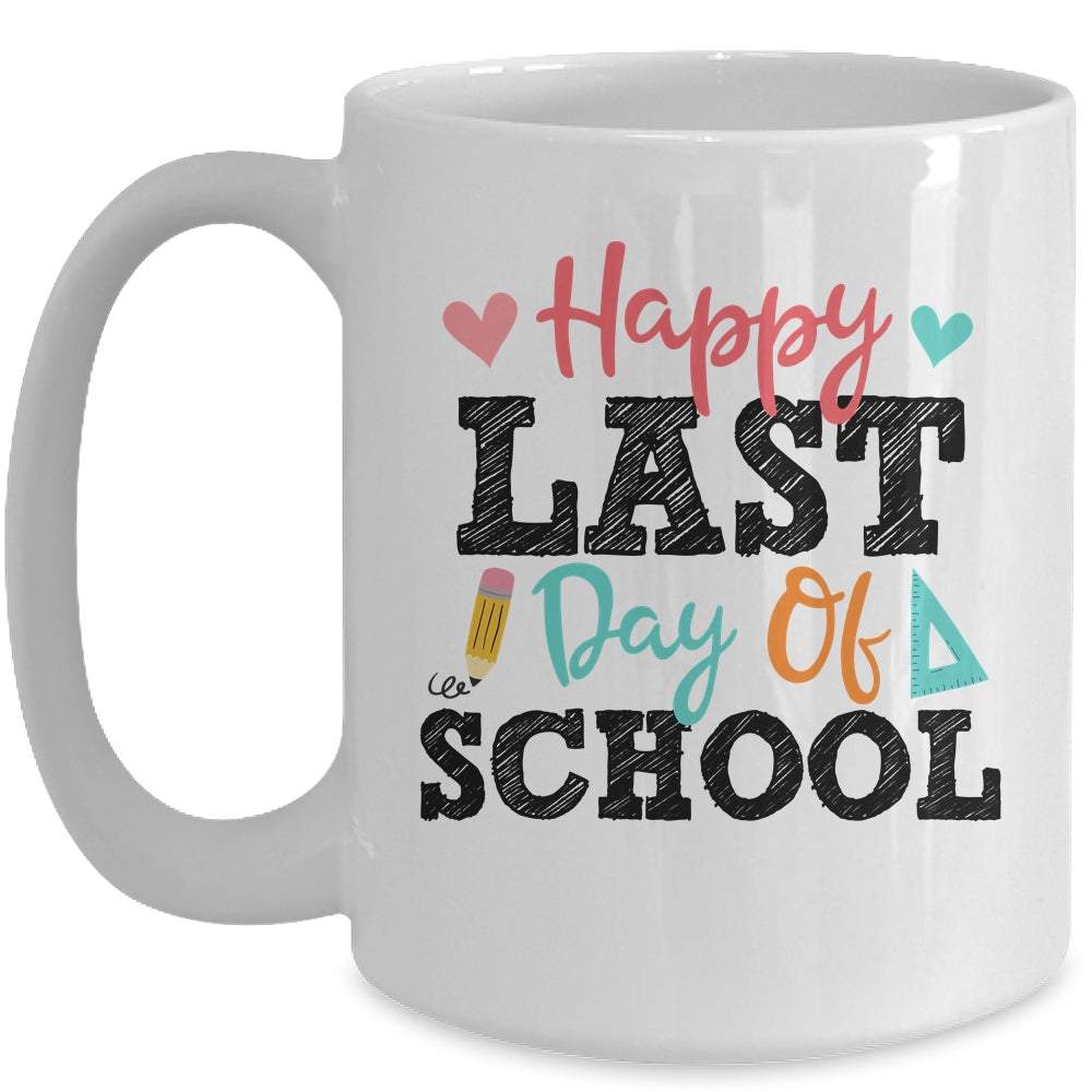 Happy Last Day Of School Kids Teacher Graduation Mug | siriusteestore