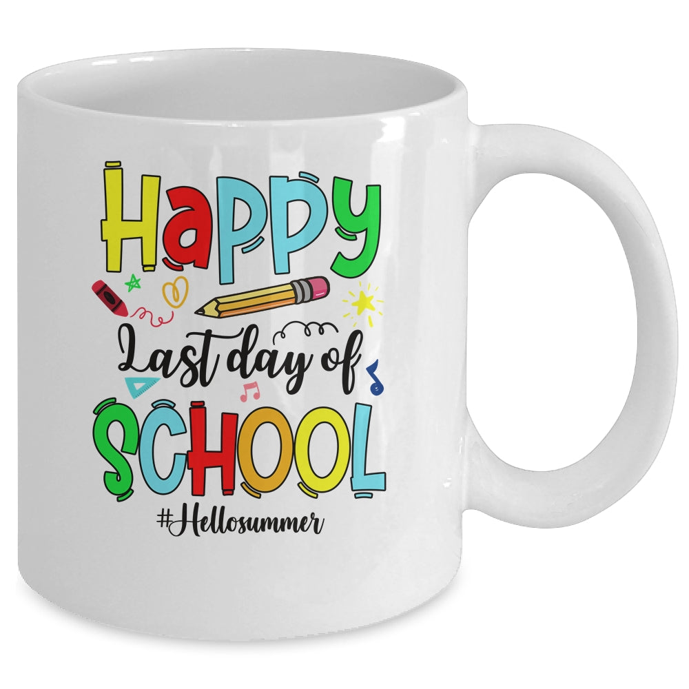Happy Last Day Of School Shirt Hello Summer Teacher Student Mug | siriusteestore