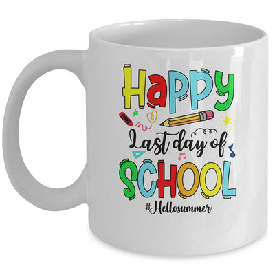 Happy Last Day Of School Shirt Hello Summer Teacher Student Mug | siriusteestore