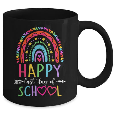 Happy Last Day Of School Teacher Student Graduation Rainbow Mug | siriusteestore