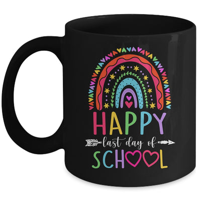 Happy Last Day Of School Teacher Student Graduation Rainbow Mug | siriusteestore