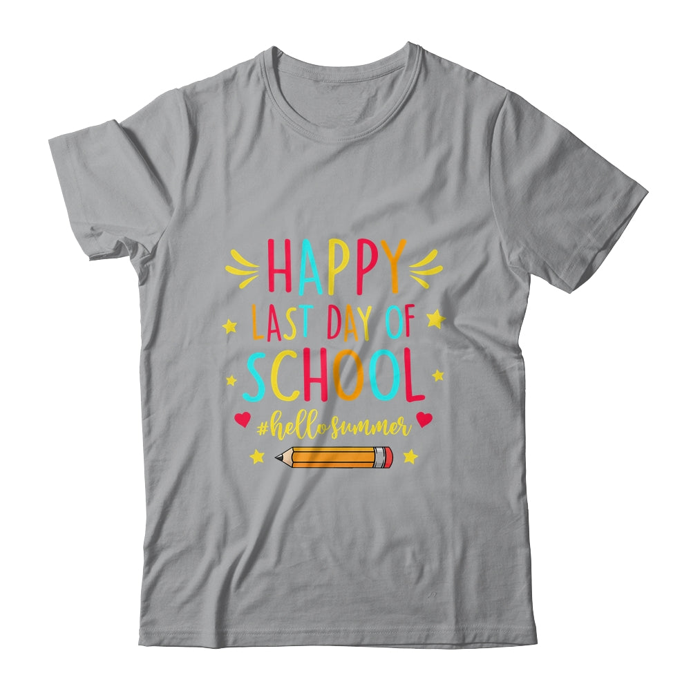 Happy Last Day Of School funny Hello Summer Teacher Student Shirt & Hoodie | siriusteestore