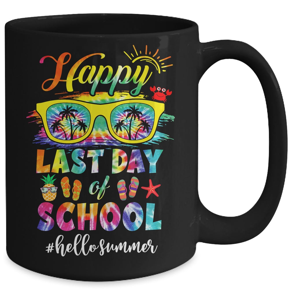 Happy Last Day of School Hello Summer Students and Teachers Mug | siriusteestore