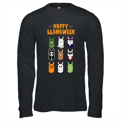 Happy Llamaween Halloween Llama Funny Girl Boy Kids Shirt & Hoodie | siriusteestore