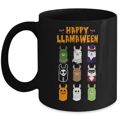 Happy Llamaween Halloween Llama Funny Girl Boy Kids Mug | siriusteestore