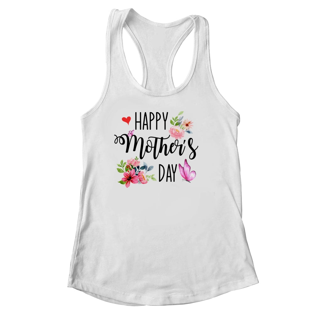 Happy Mother's Day 2022 Cute Floral For Women Mom Grandma Shirt & Tank Top | siriusteestore