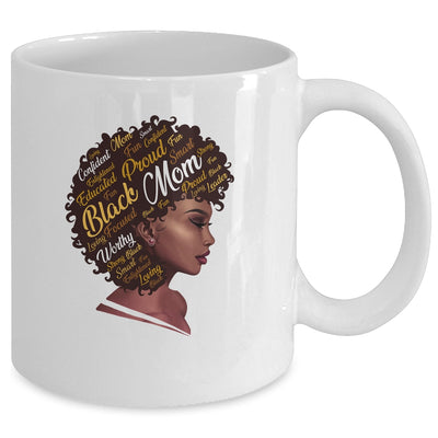 Happy Mother's Day Black Mom Queen Afro African Woman Mug | siriusteestore