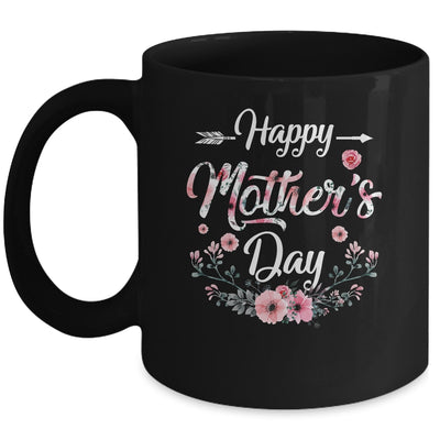 Happy Mothers Day Cute Floral For Women Mom Grandma Mug | siriusteestore