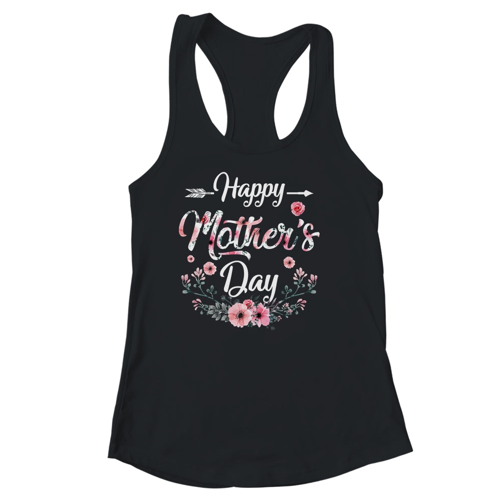 Happy Mothers Day Cute Floral For Women Mom Grandma Shirt & Tank Top | siriusteestore