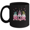 Happy Mothers Day Cute Gnomes Floral For Mom Daughter Mug | siriusteestore