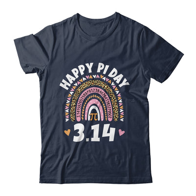 Happy Pi Day Mathematic Math Teacher Leopard Rainbow Shirt & Tank Top | siriusteestore